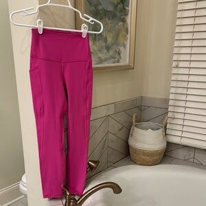 Lululemon Pink High-Waisted Leggings